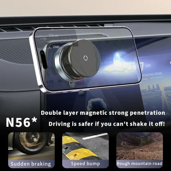360 Rotation Mobile Phone Holder Bracket Intelligent Car Mount Mobile Phone Holder Vacuum Adsorption Suction Universal