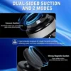 Car Electric Vacuum Suction Cup & Magnetic Wireless Charger Phone Holder 360° Rotation For Magsafe iPhone 16 15 14 13 12 Pro Max