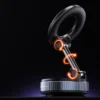 Magnetic Car Phone Holder Mount - 360° Rotation & Foldable Design, Super Strong Vacuum Suction for IPhone/Samsung/Huawei