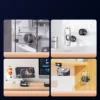 Magnetic Car Phone Holder Mount - 360° Rotation & Foldable Design, Super Strong Vacuum Suction for IPhone/Samsung/Huawei