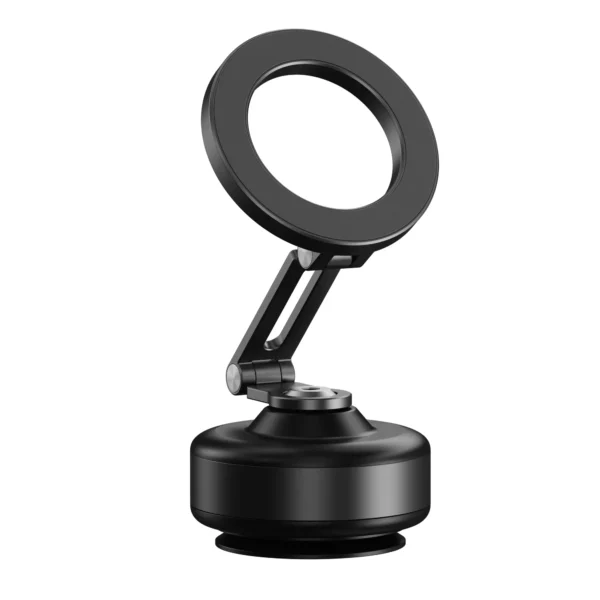 Universal Magnetic Car Phone Holder Mount with Vacuum Suction, Foldable 360° Rotation Compatible with IPhone & Samsung