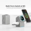 Qi2 3-in-1 Wireless Charging Station for iPhone 16/15 Pro Max, AirPods and Apple Watch, Travel-Friendly Foldable Charger Dock