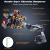 Aluminum Motorcycle Phone Mount Holder with Vibration Dampener & High-Speed Secure Lock for 6"-7.2" Phone